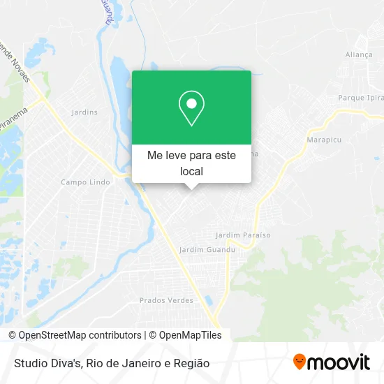 Studio Diva's mapa