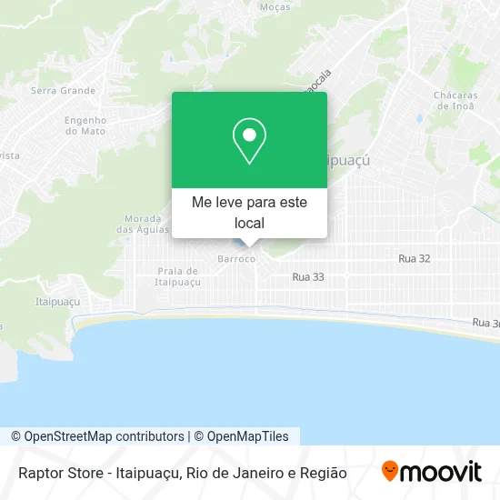 Raptor Store - Itaipuaçu mapa