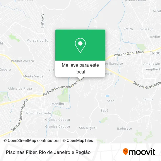 Piscinas Fiber mapa