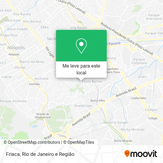 Friaca mapa