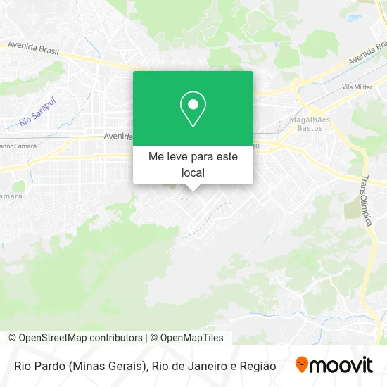 Rio Pardo (Minas Gerais) mapa