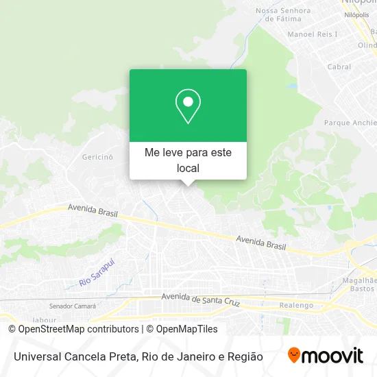 Universal Cancela Preta mapa