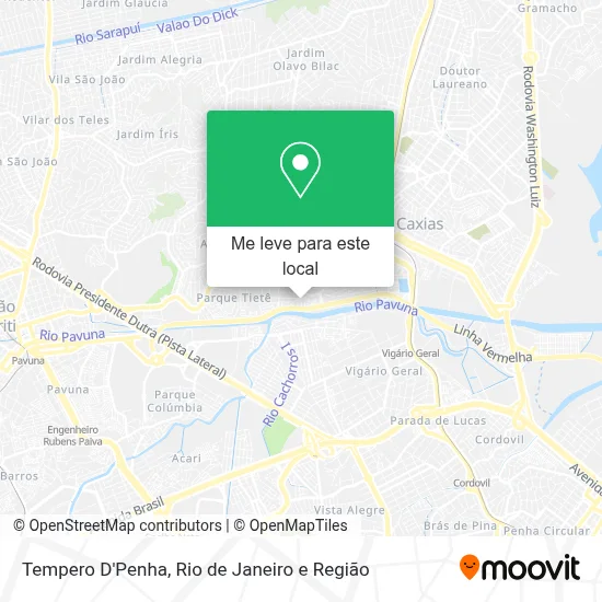 Tempero D'Penha mapa