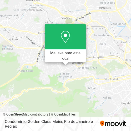 Condomínio Golden Class Méier mapa