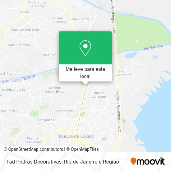 Tad Pedras Decorativas mapa