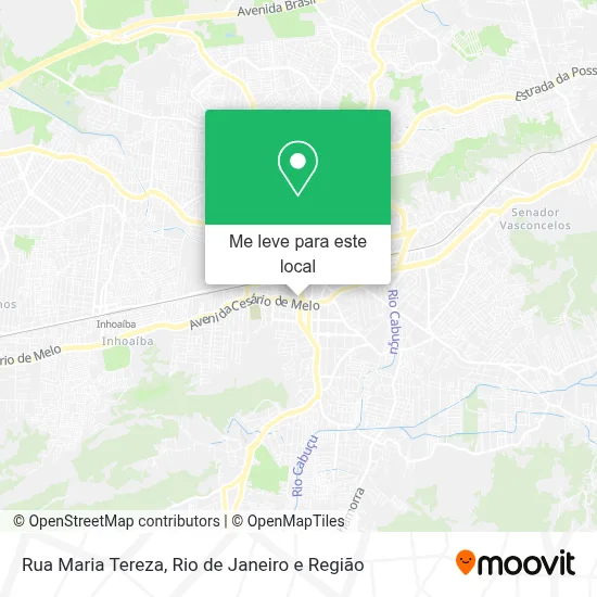 Rua Maria Tereza mapa