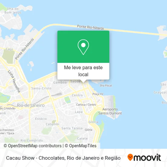 Cacau Show - Chocolates mapa