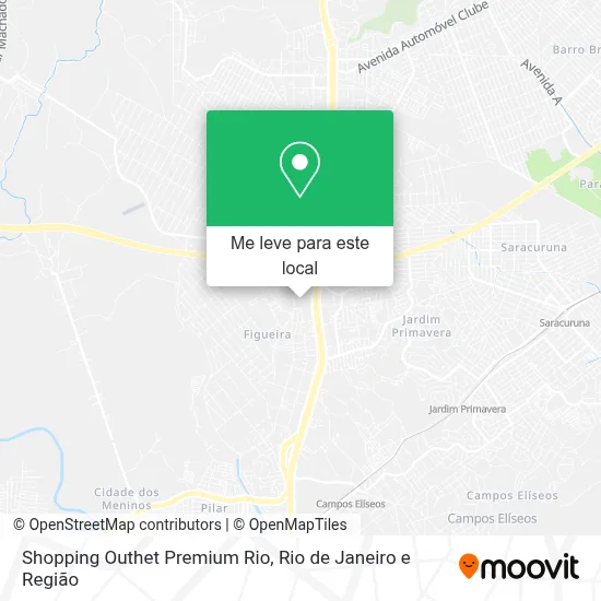 Shopping Outhet Premium Rio mapa