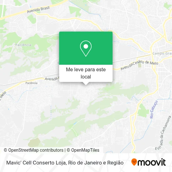 Mavic' Cell Conserto Loja mapa