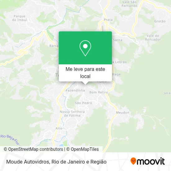 Moude Autovidros mapa