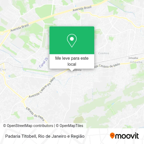 Padaria Titobell mapa