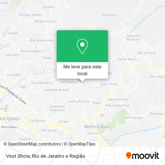 Vest Show mapa