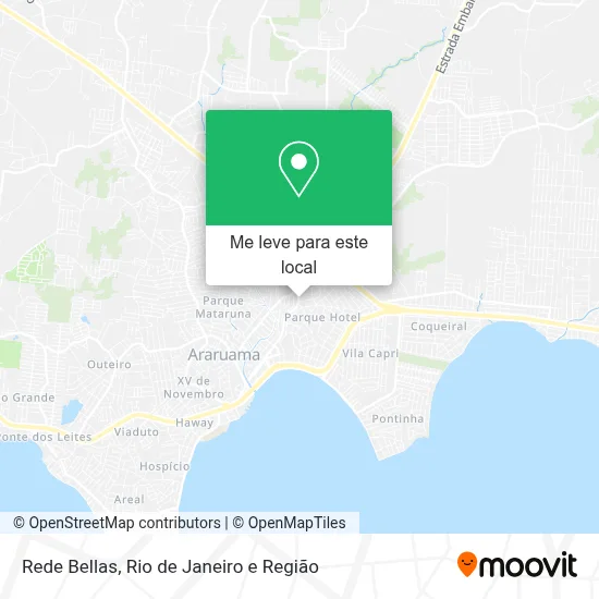 Rede Bellas mapa