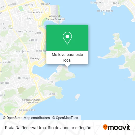 Praia Da Reserva Urca mapa