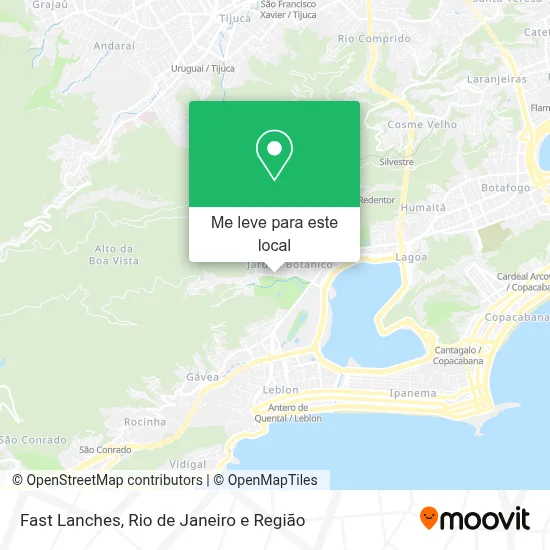 Fast Lanches mapa
