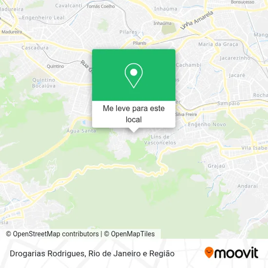 Drogarias Rodrigues mapa