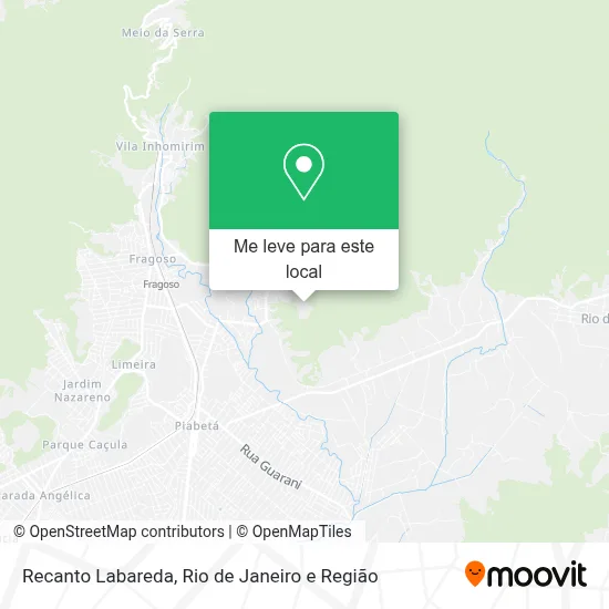 Recanto Labareda mapa