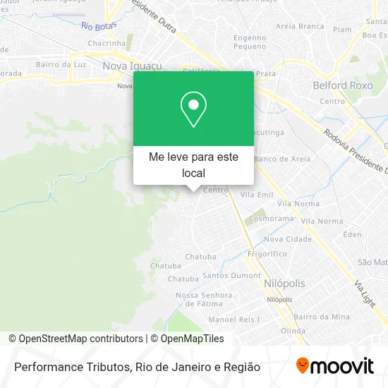 Performance Tributos mapa