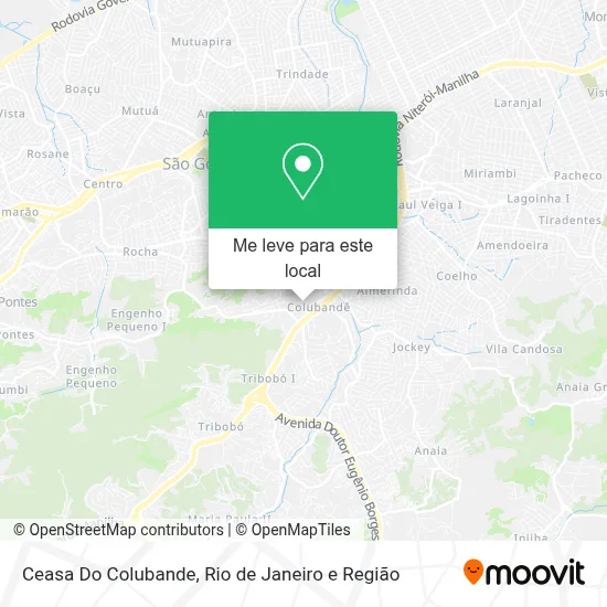 Ceasa Do Colubande mapa