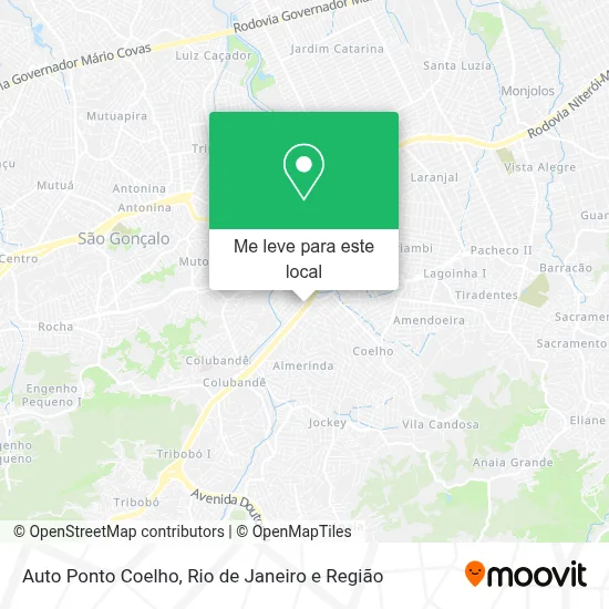 Auto Ponto Coelho mapa