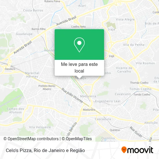 Celo's Pizza mapa