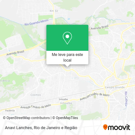 Anavi Lanches mapa