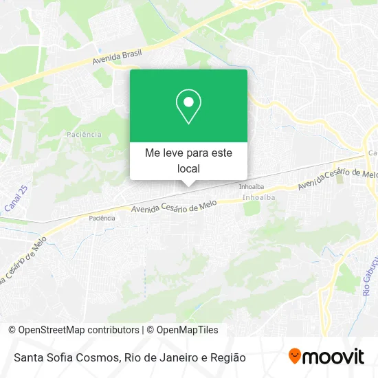 Santa Sofia Cosmos mapa