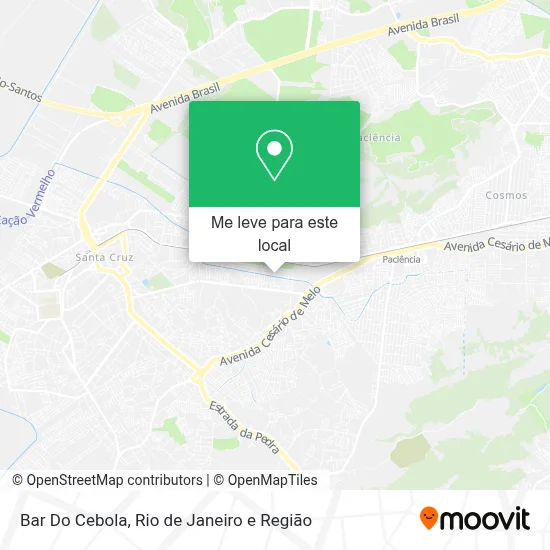 Bar Do Cebola mapa