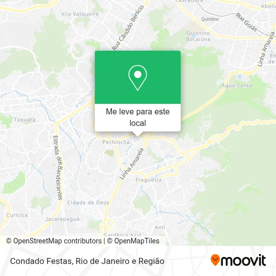 Condado Festas mapa