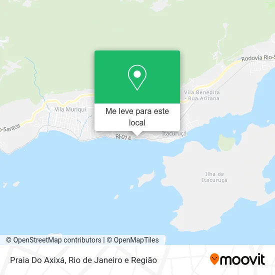 Praia Do Axixá mapa