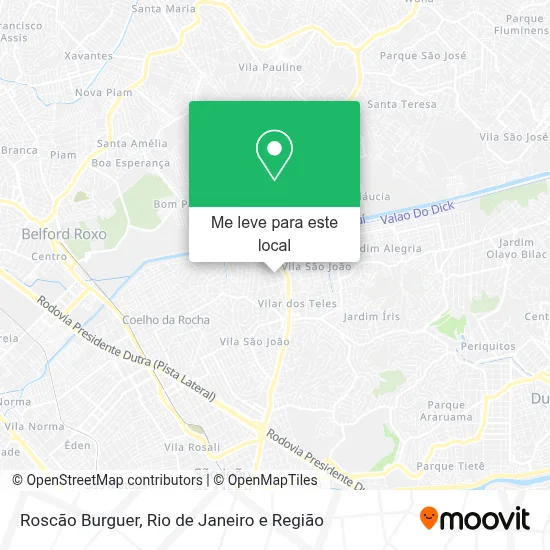 Roscão Burguer mapa