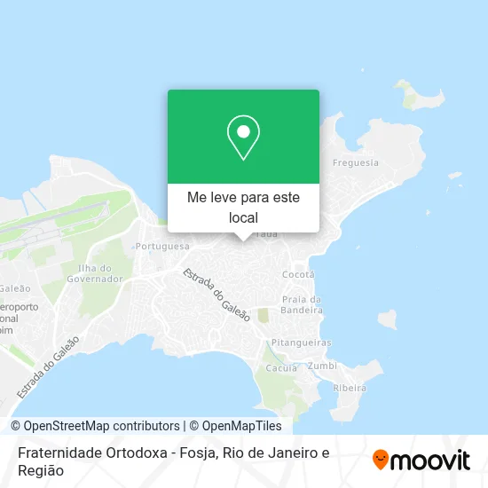 Fraternidade Ortodoxa - Fosja mapa