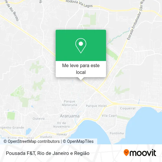 Pousada F&T mapa