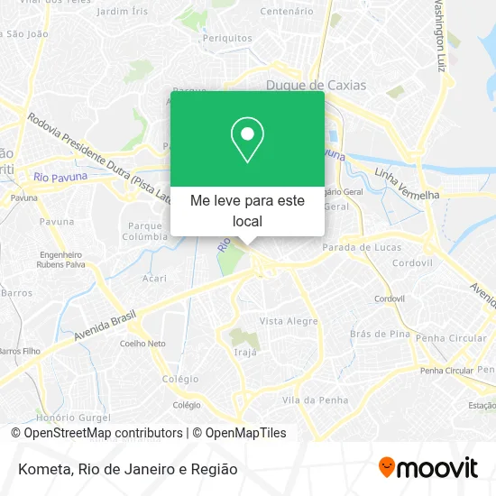 Kometa mapa