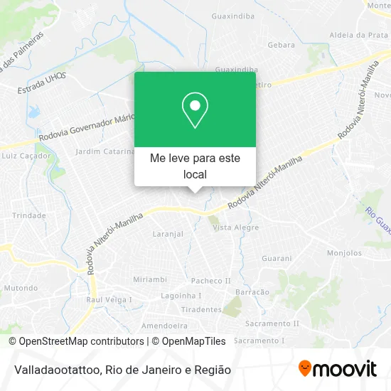 Valladaootattoo mapa
