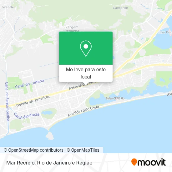 Mar Recreio mapa