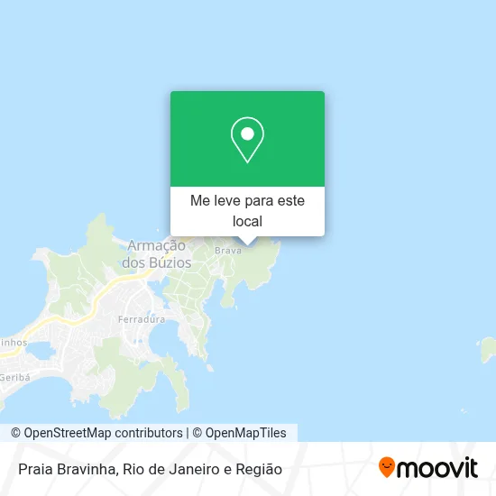 Praia Bravinha mapa