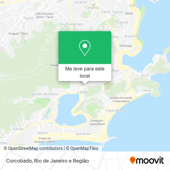 Corcobado mapa