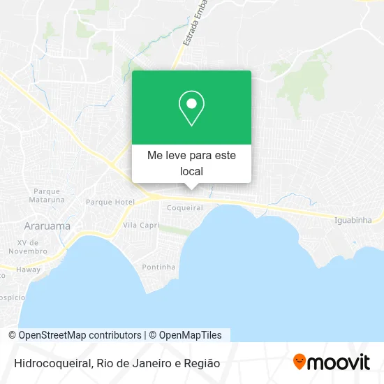 Hidrocoqueiral mapa