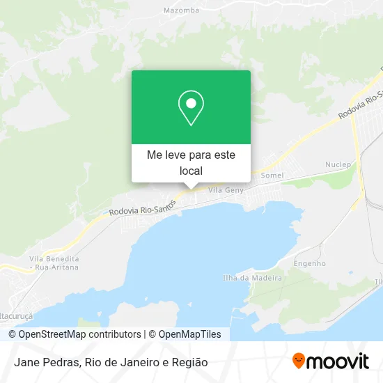 Jane Pedras mapa