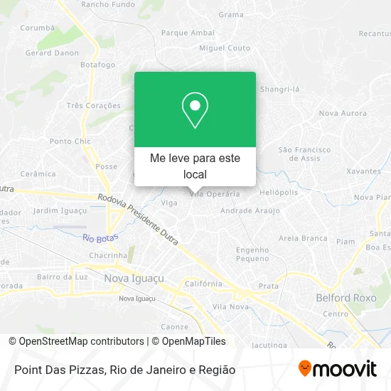 Point Das Pizzas mapa