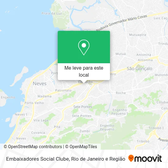 Embaixadores Social Clube mapa