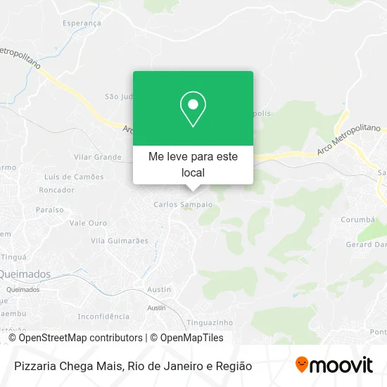 Pizzaria Chega Mais mapa