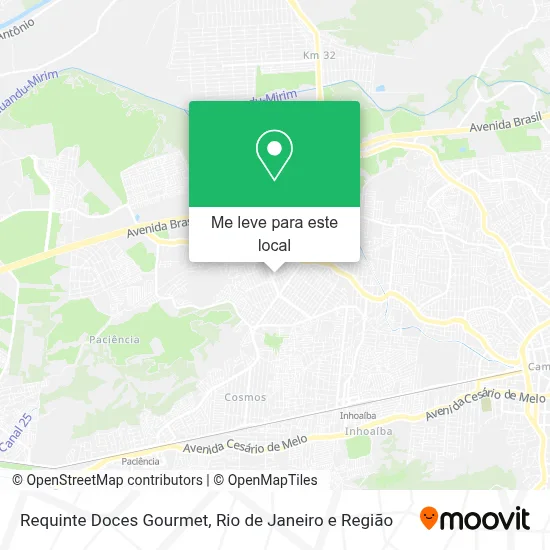Requinte Doces Gourmet mapa