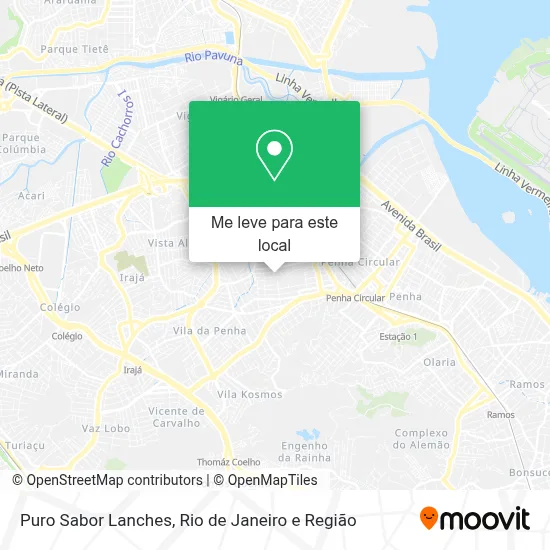Puro Sabor Lanches mapa