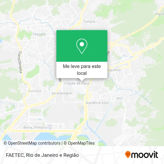 FAETEC mapa