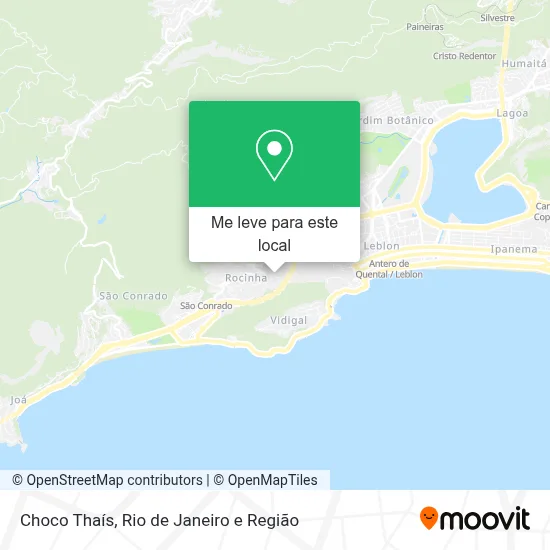 Choco Thaís mapa