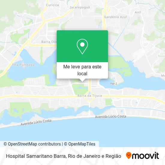 Hospital Samaritano Barra mapa
