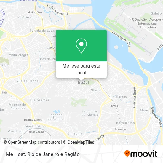 Me Host mapa