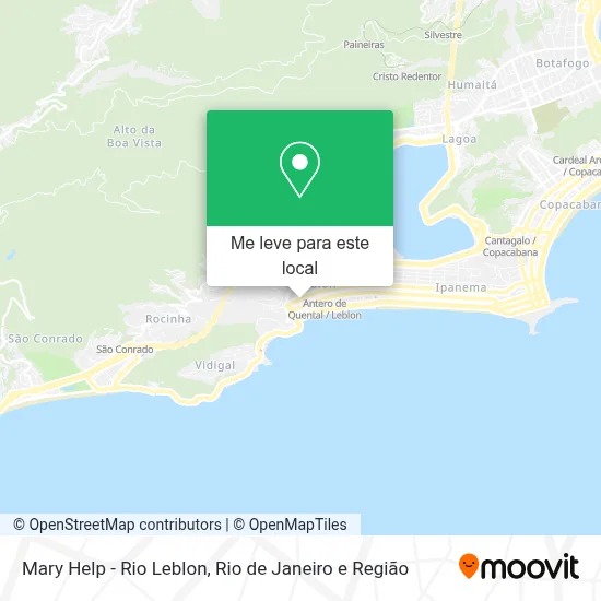 Mary Help - Rio Leblon mapa
